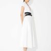 Ready-To-Wear Alaïa | Poplin Dress With Crossed Belt