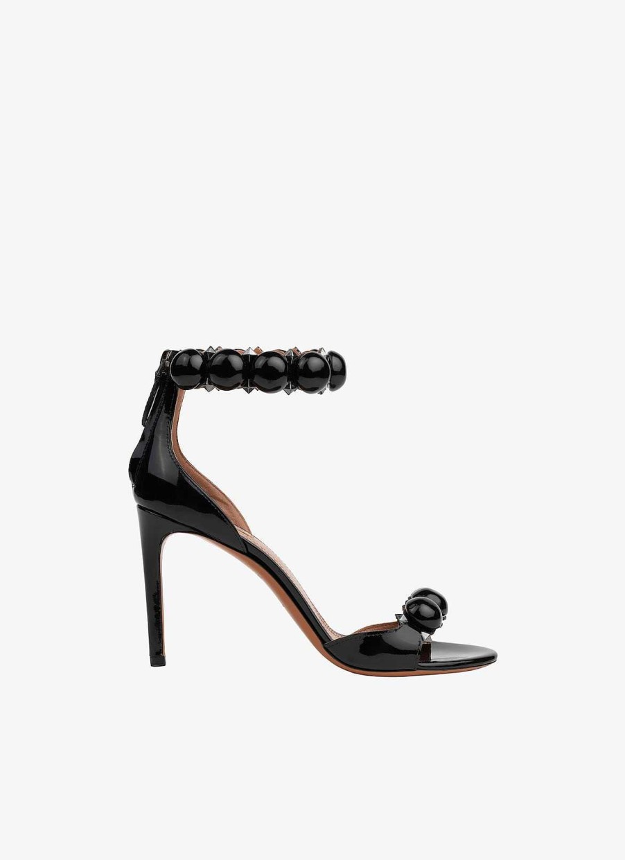 Shoes Alaïa | Bombe Sandals In Patent Calfskin