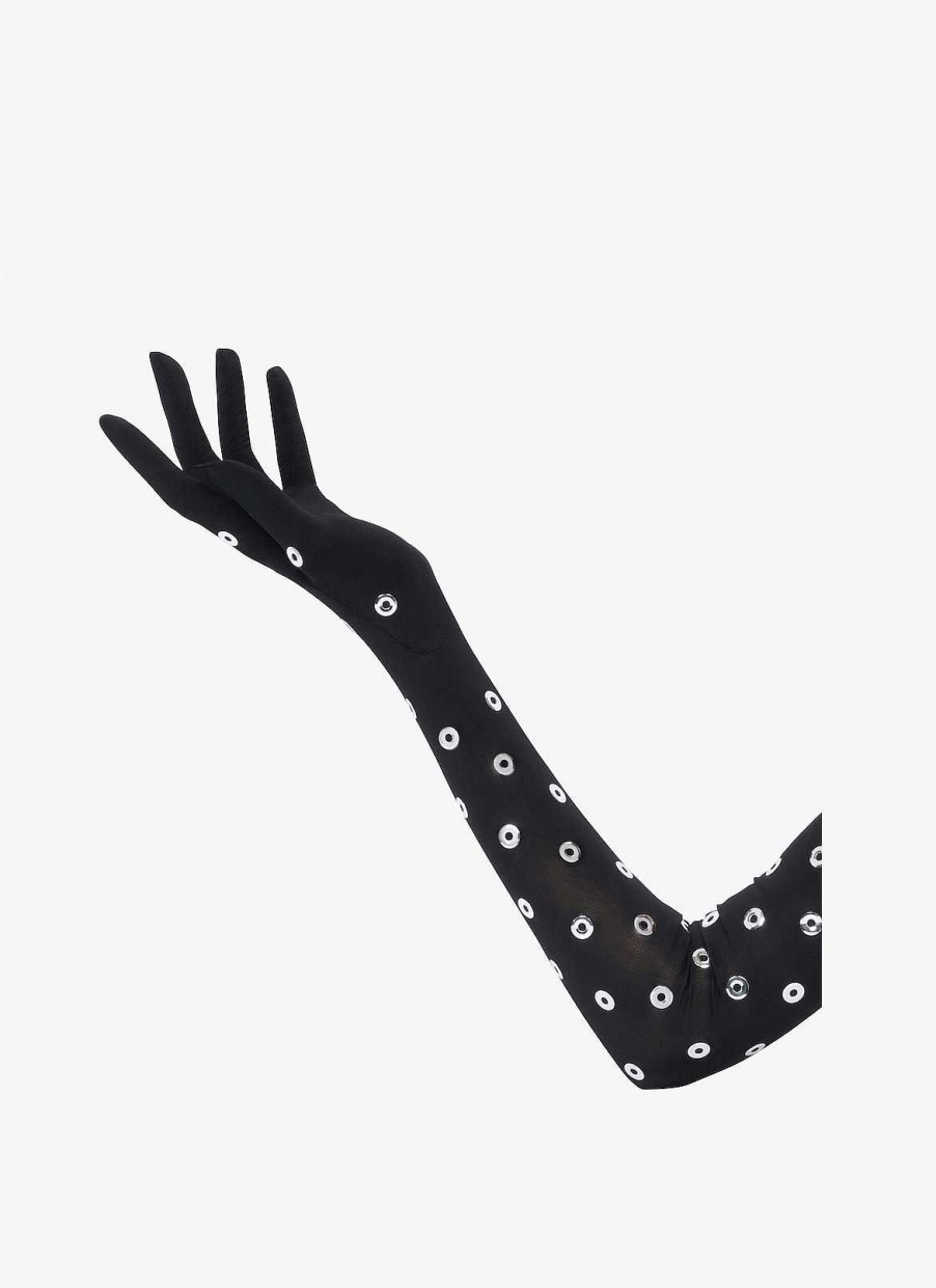 Accessories Alaïa | Jersey Gloves With Eyelets