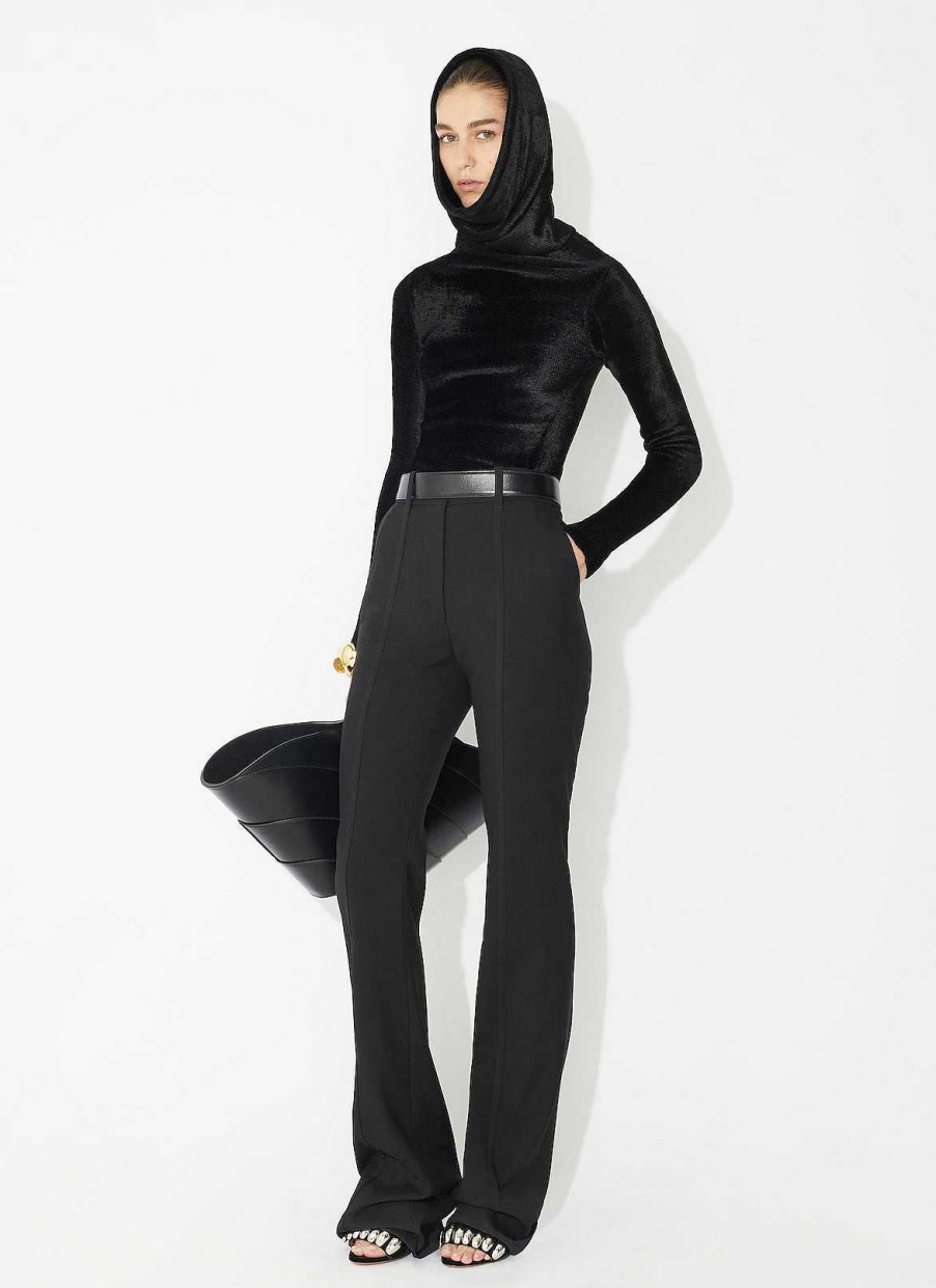 Ready-To-Wear Alaïa | Polished Velvet Hooded Top