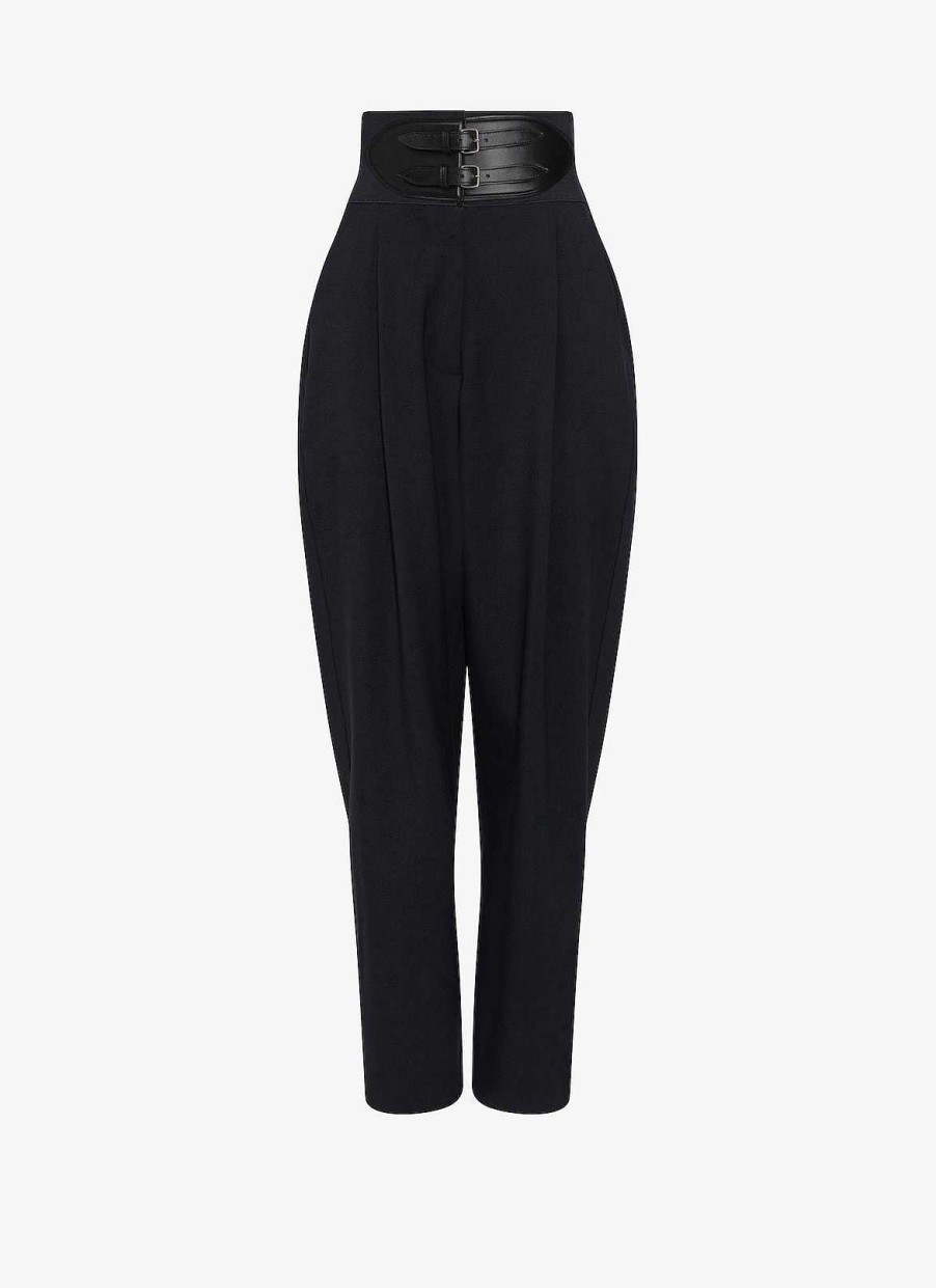 Ready-To-Wear Alaïa | Wool Trousers With Belt