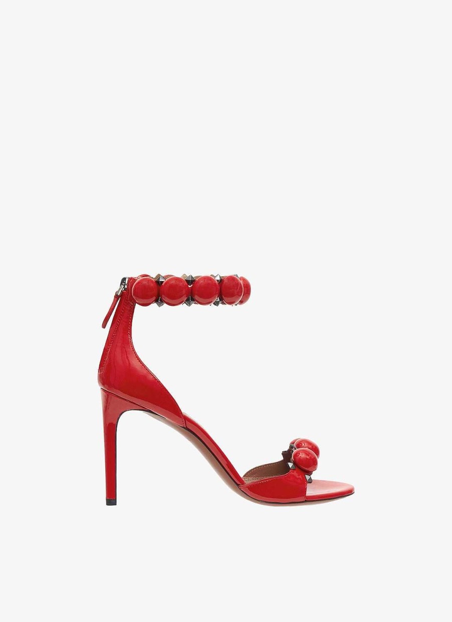 Shoes Alaïa | Bombe Sandals In Patent Calfskin