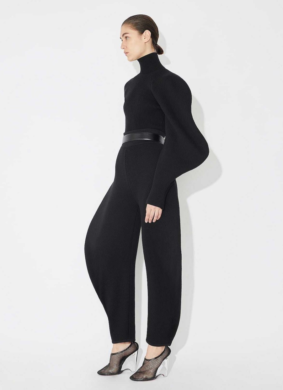 Ready-To-Wear Alaïa | Rounded Ribbed Knit Pants