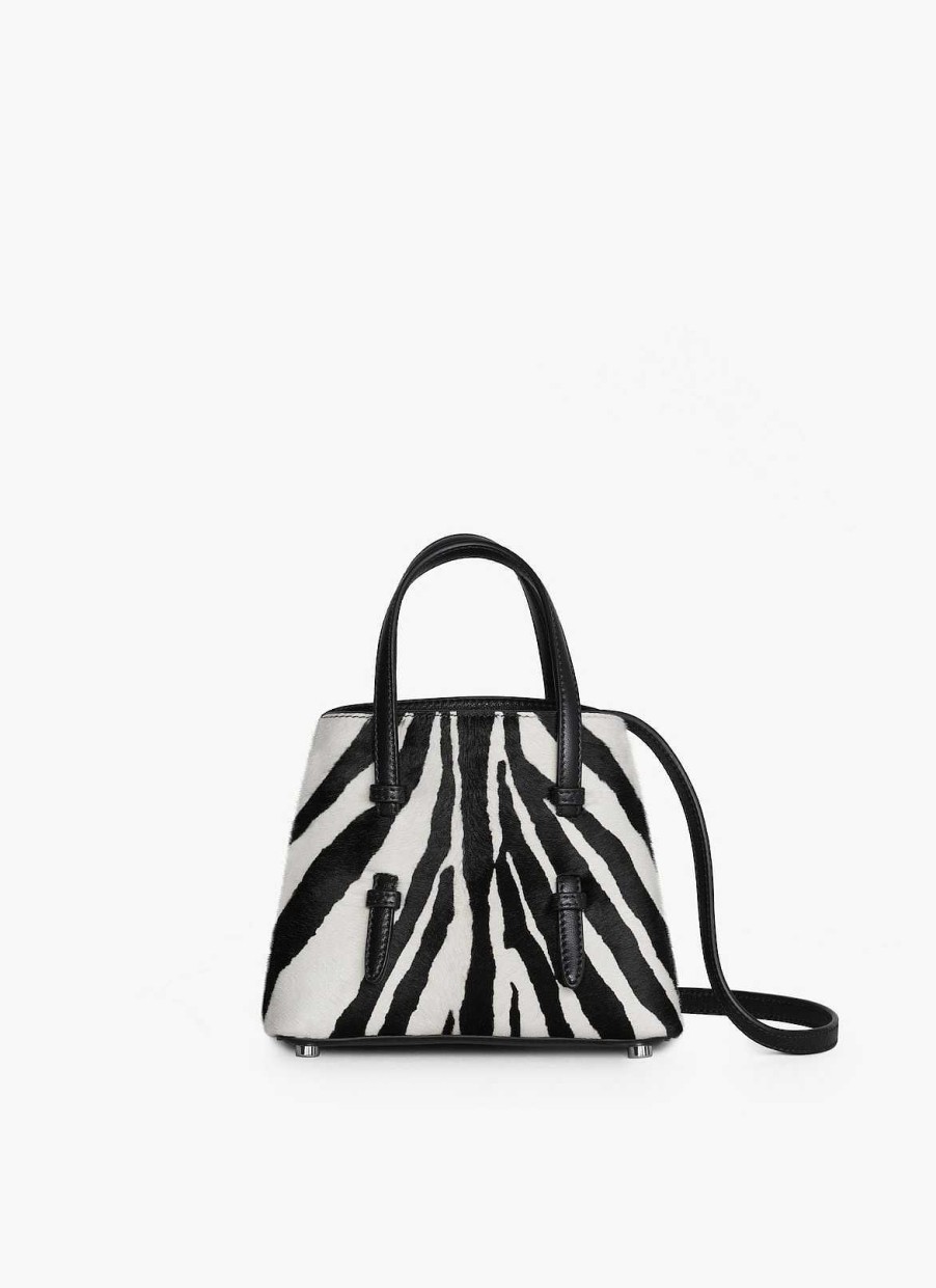 Bags Alaïa | Mina 16 In Calf Leather With Zebra Print