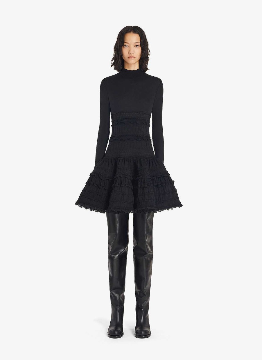 Ready-To-Wear Alaïa | Crinoline Dress With High Neck In Wool