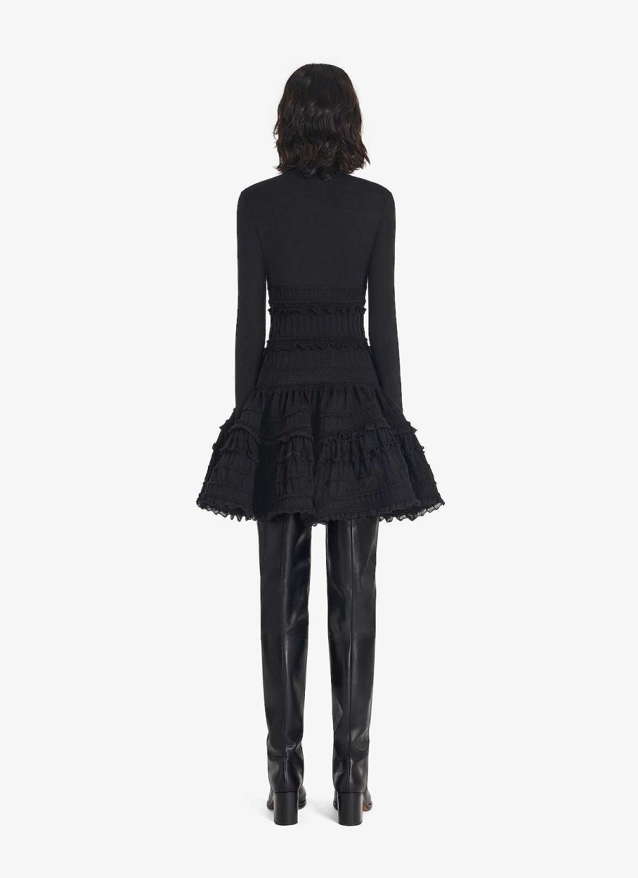 Ready-To-Wear Alaïa | Crinoline Dress With High Neck In Wool